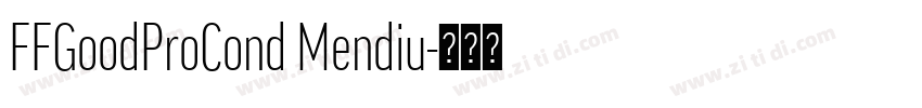 FFGoodProCond Mendiu字体转换